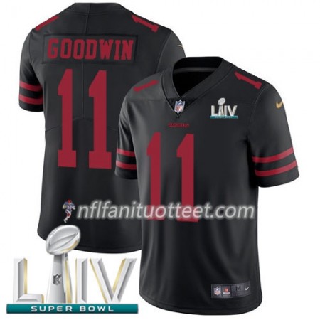 Miesten San Francisco 49ers NFL Pelipaita Marquise Goodwin 11 Nike Musta 2020 Super Bowl LIV